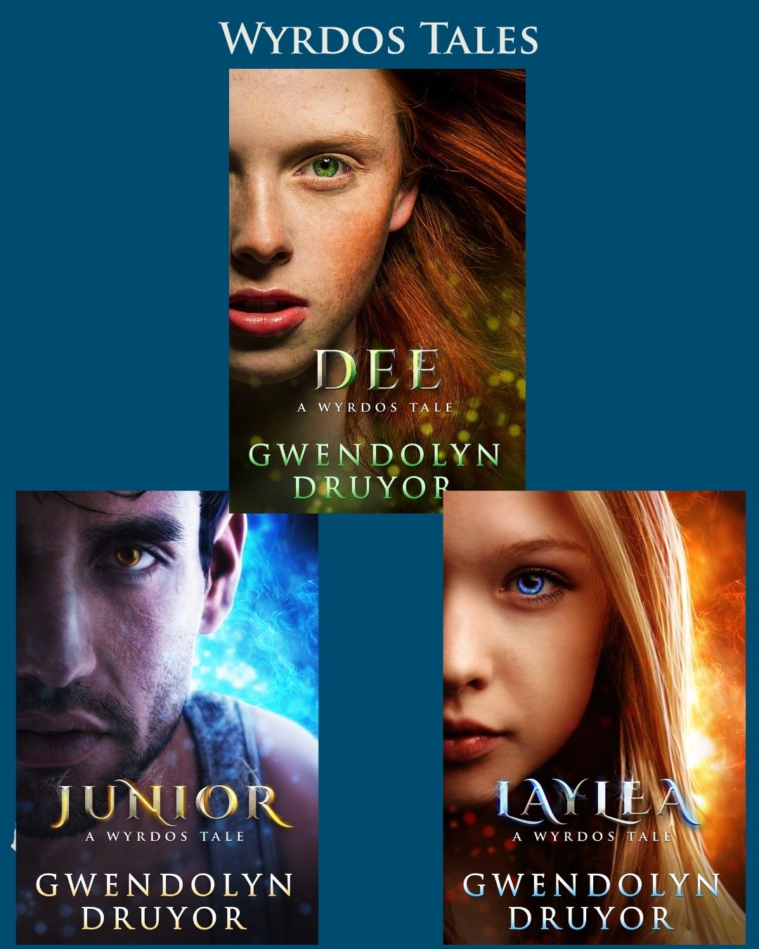 Array of 3 Wyrdos Tales book covers